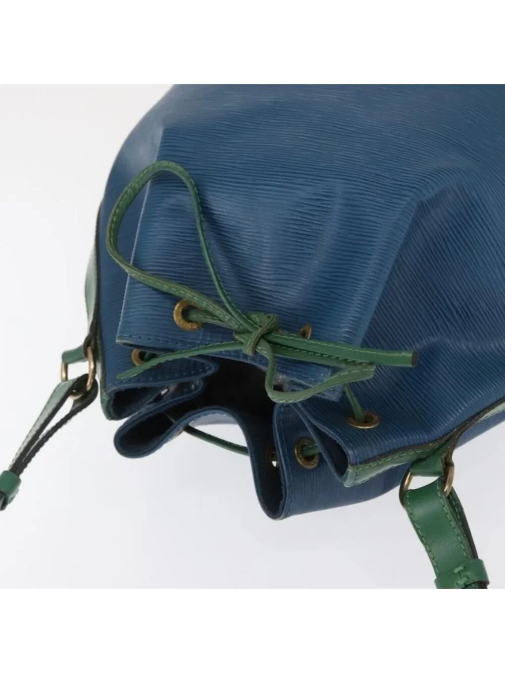 Authentic LOUIS VUITTON Epi Noe Shoulder Bag Bicolor Green Blue M44044 LV